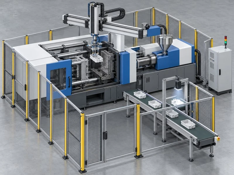 automated injection molding cell components automated injection molding cell components