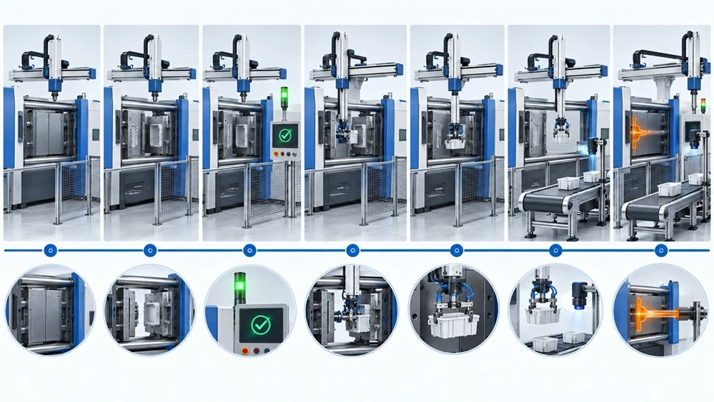 injection molding robot working process injection molding robot working process