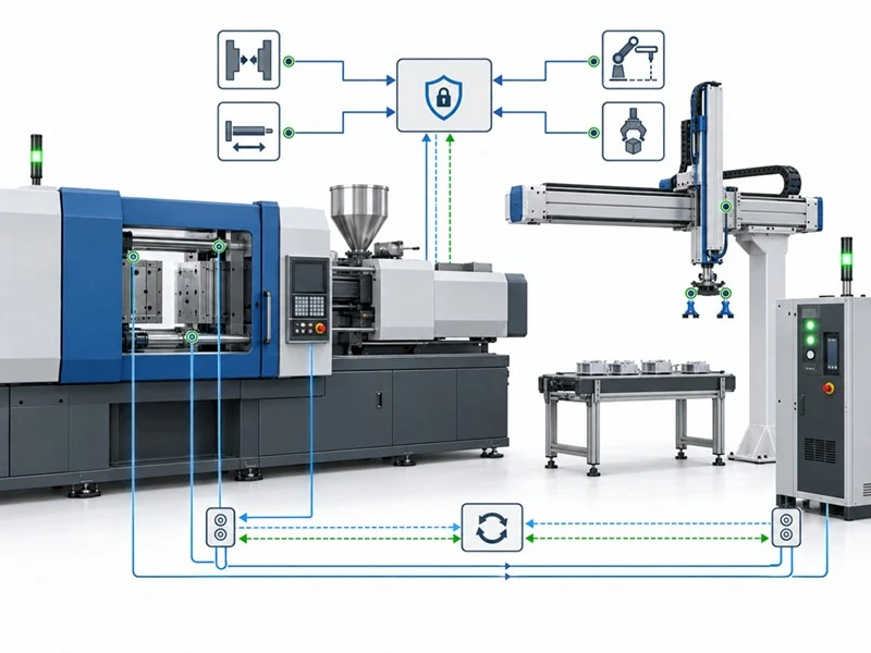 injection molding robot machine interlock injection molding robot machine interlock